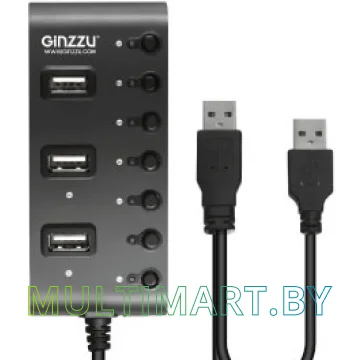 USB-хаб Ginzzu GR-487UAB